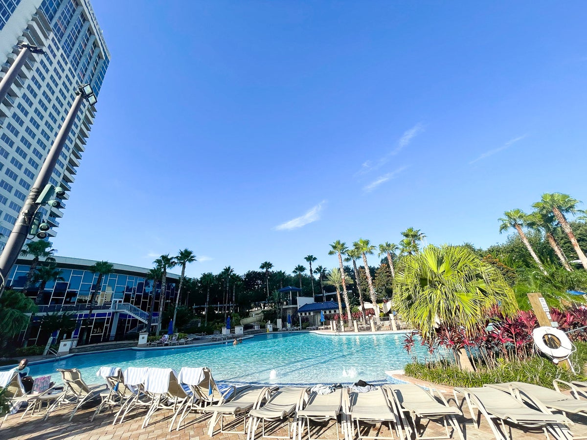 Hyatt Regency Orlando lounge chairs by pool