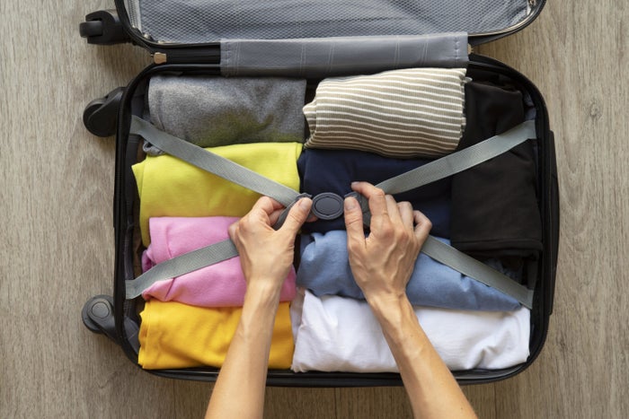 Packing a suitcase