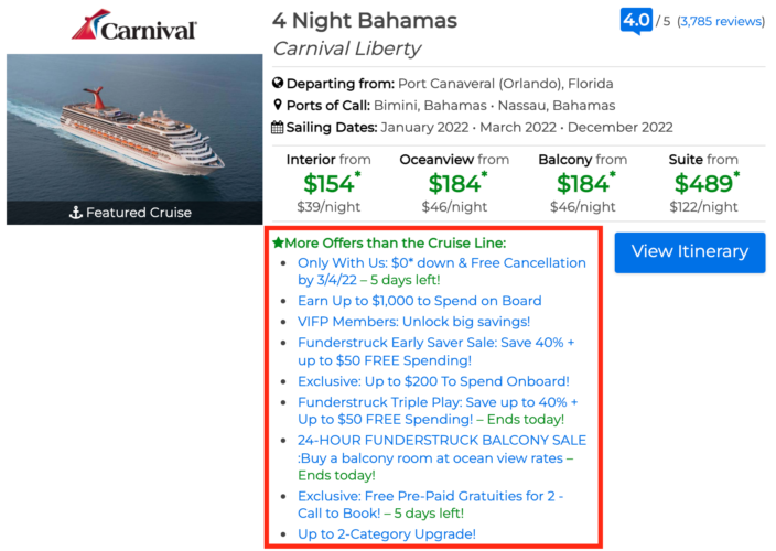 cruise deals priceline