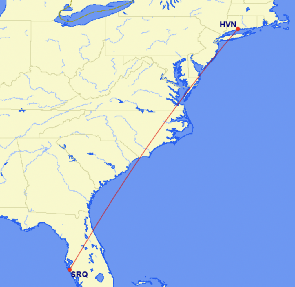 Avelo's latest route from Connecticut to Florida