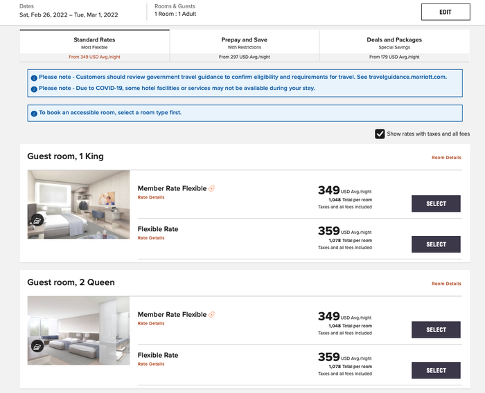 Tetra Double Queen standard pricing