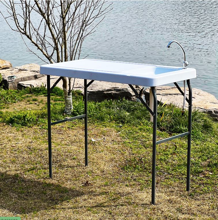 VVM Folding Fish Cleaning Table with Sink
