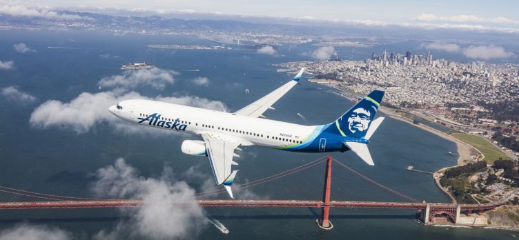 Alaska Airlines San Francisco Golden Gate Bridge