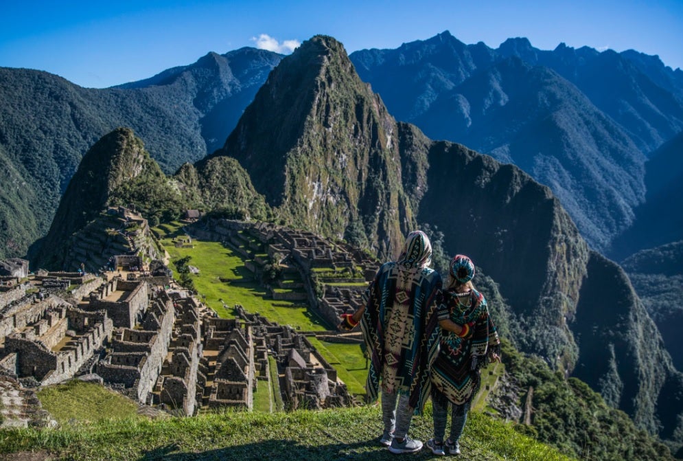 Couple at Machu Picchu