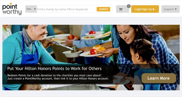Donate Hilton Honors Points