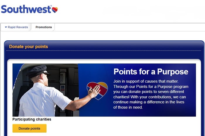 Donate Southwest Points