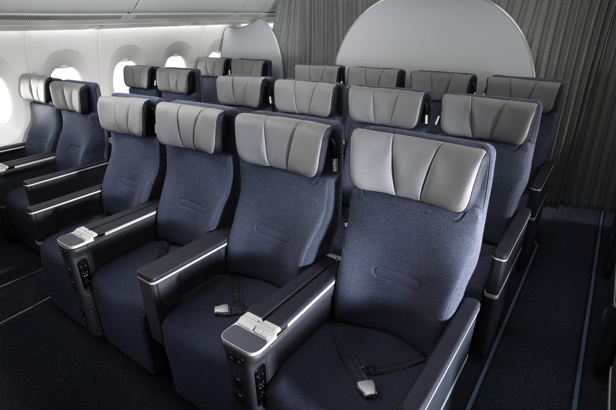 Finnair A350 Premium Economy Class Seat Frontview
