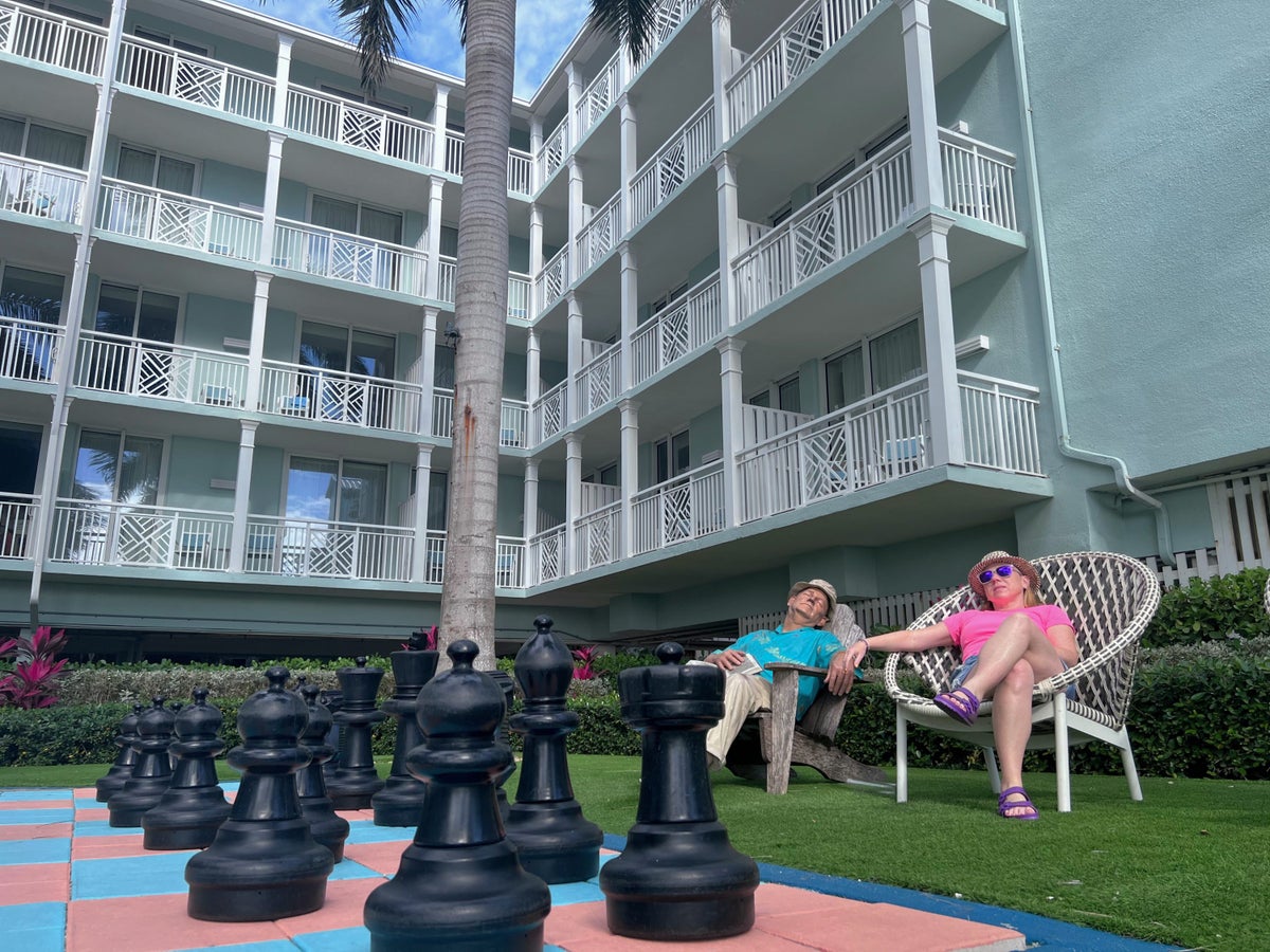 Giant chess game at The Reach Key West