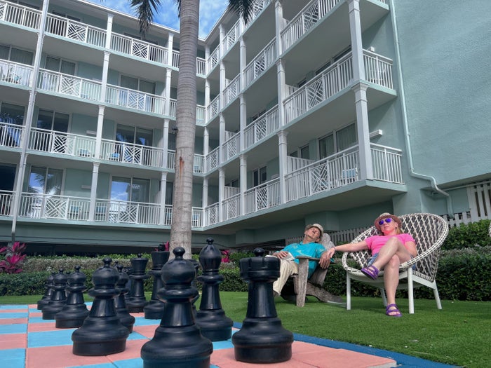 Giant chess game at The Reach Key West