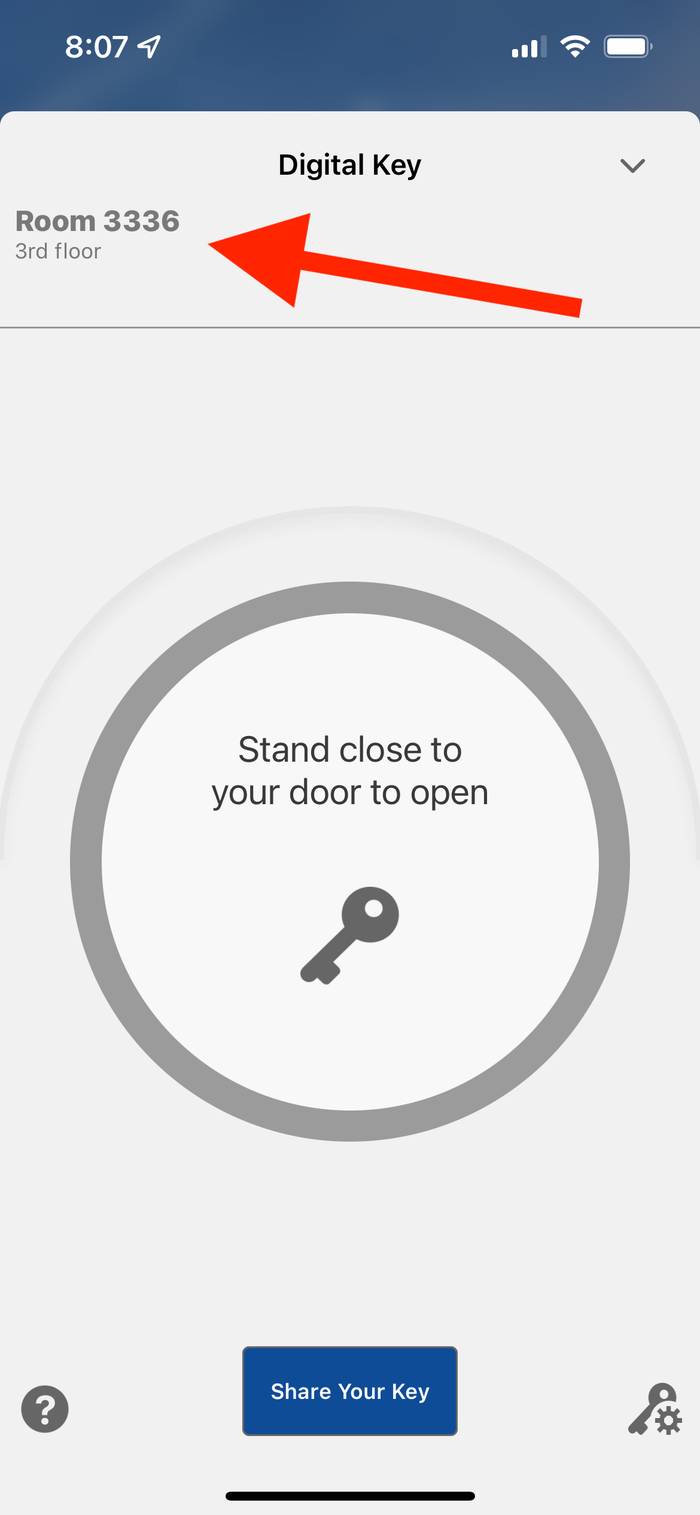 Hotel digital key