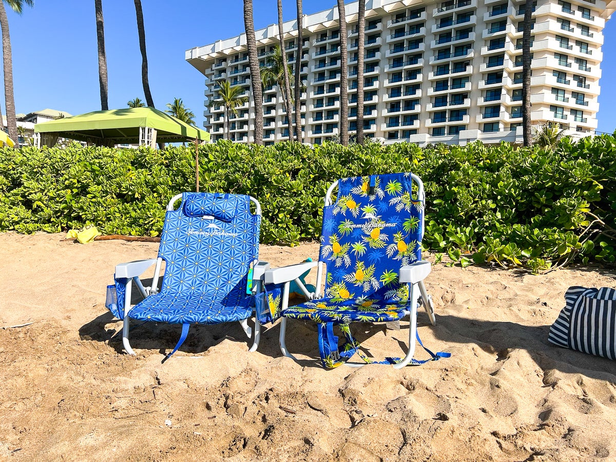 Hyatt Regency Maui Resort and Spa Tommy Bahama Beach Chairs on Beach