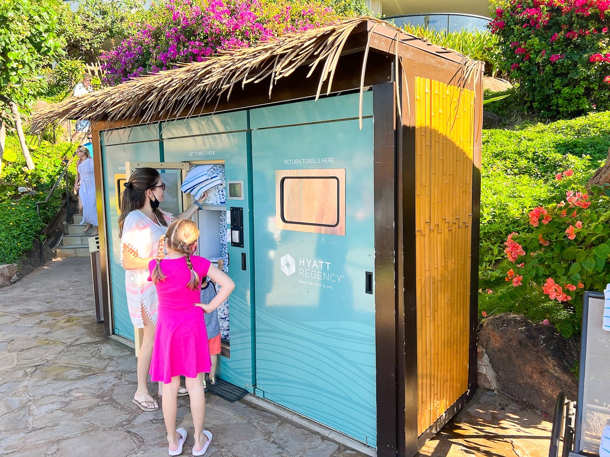 Hyatt Regency Maui Resort and Spa Towel Dispenser