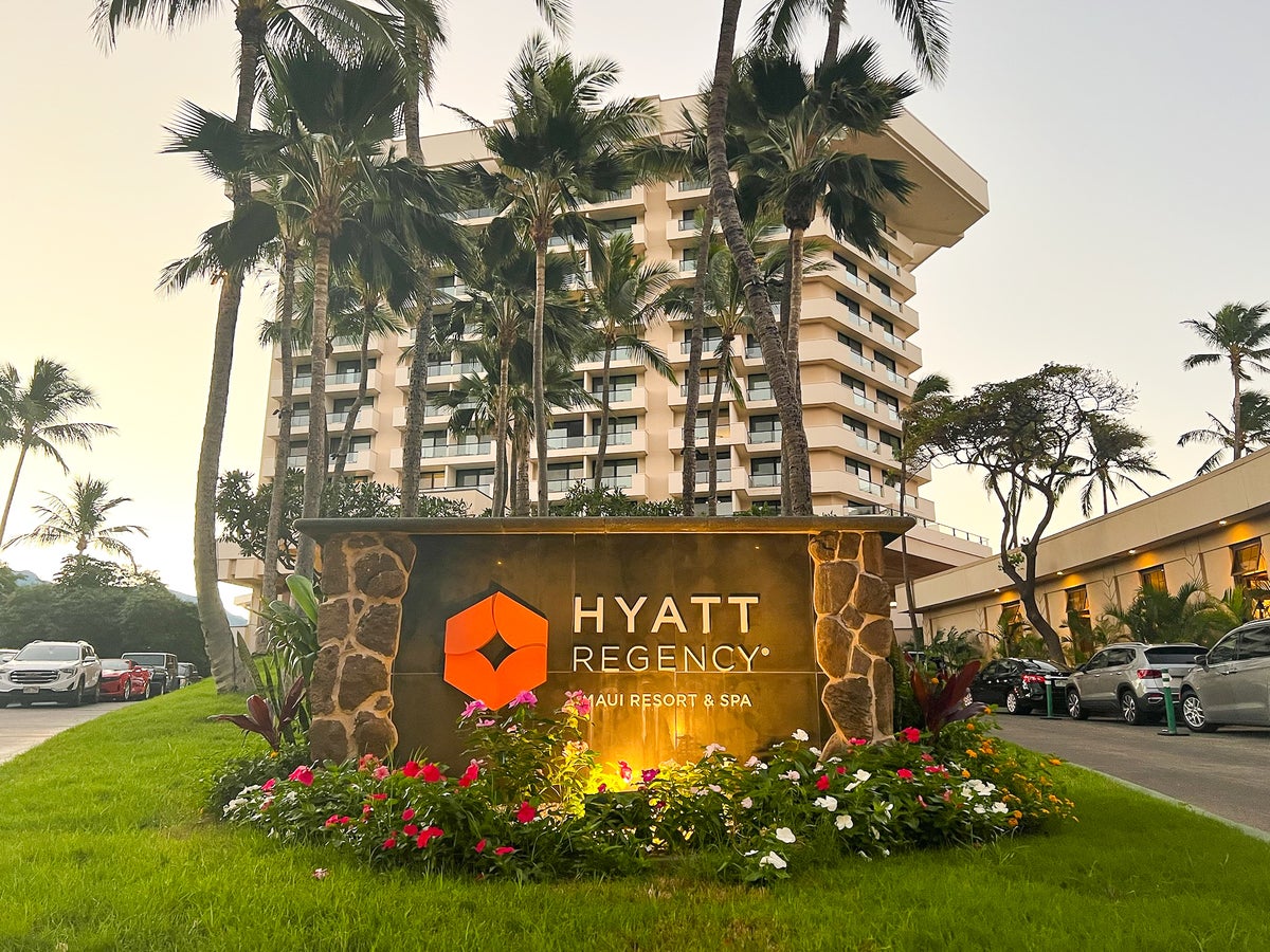 Hyatt Regency Maui Resort and Spa sign