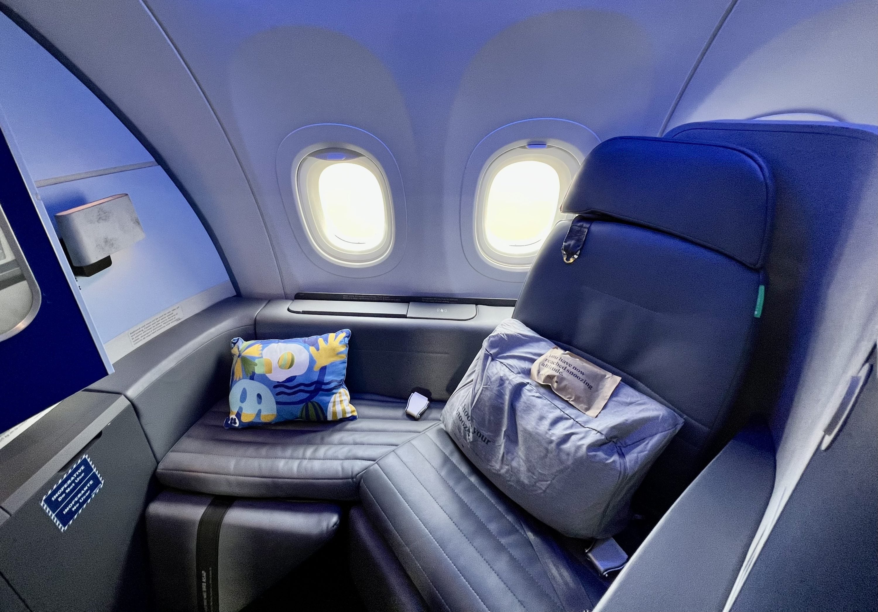 JetBlue Mint A321LR Mint Studio Seat 1F