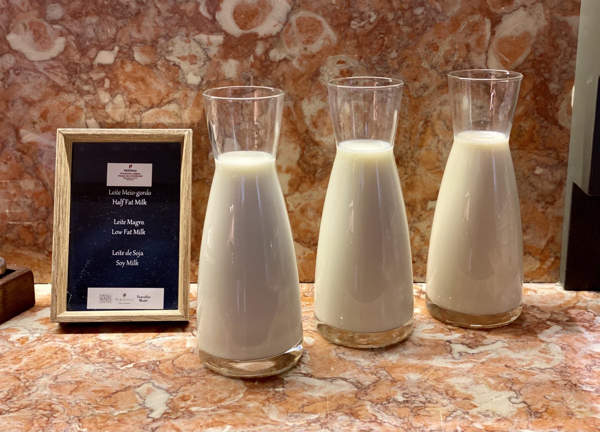 Pousada de Lisboa Small Luxury Hotels of the World breakfast milk