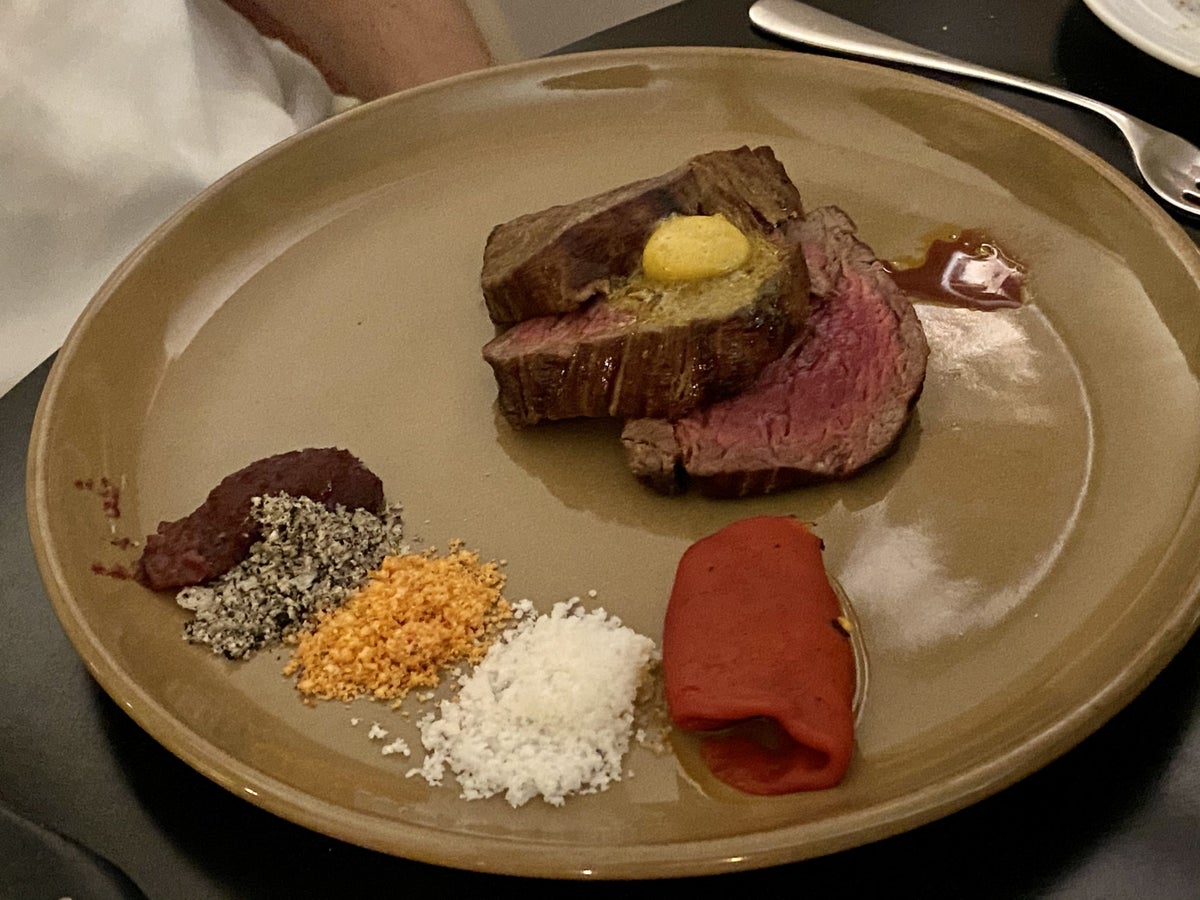 Pousada de Lisboa Small Luxury Hotels of the World dinner red meat