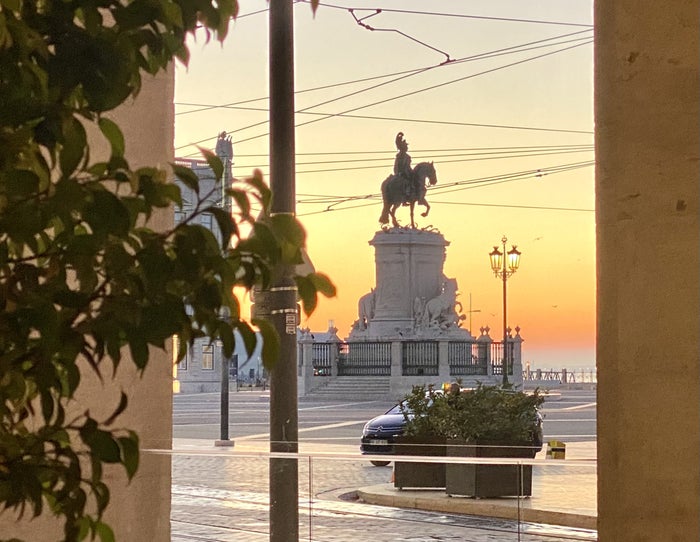 Pousada de Lisboa Small Luxury Hotels of the World view from front of hotel Pousada de Lisboa Small Luxury Hotels of the World view from front of hotel