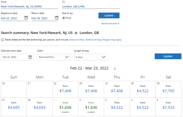 United Polaris Business Class Twosday Promotion