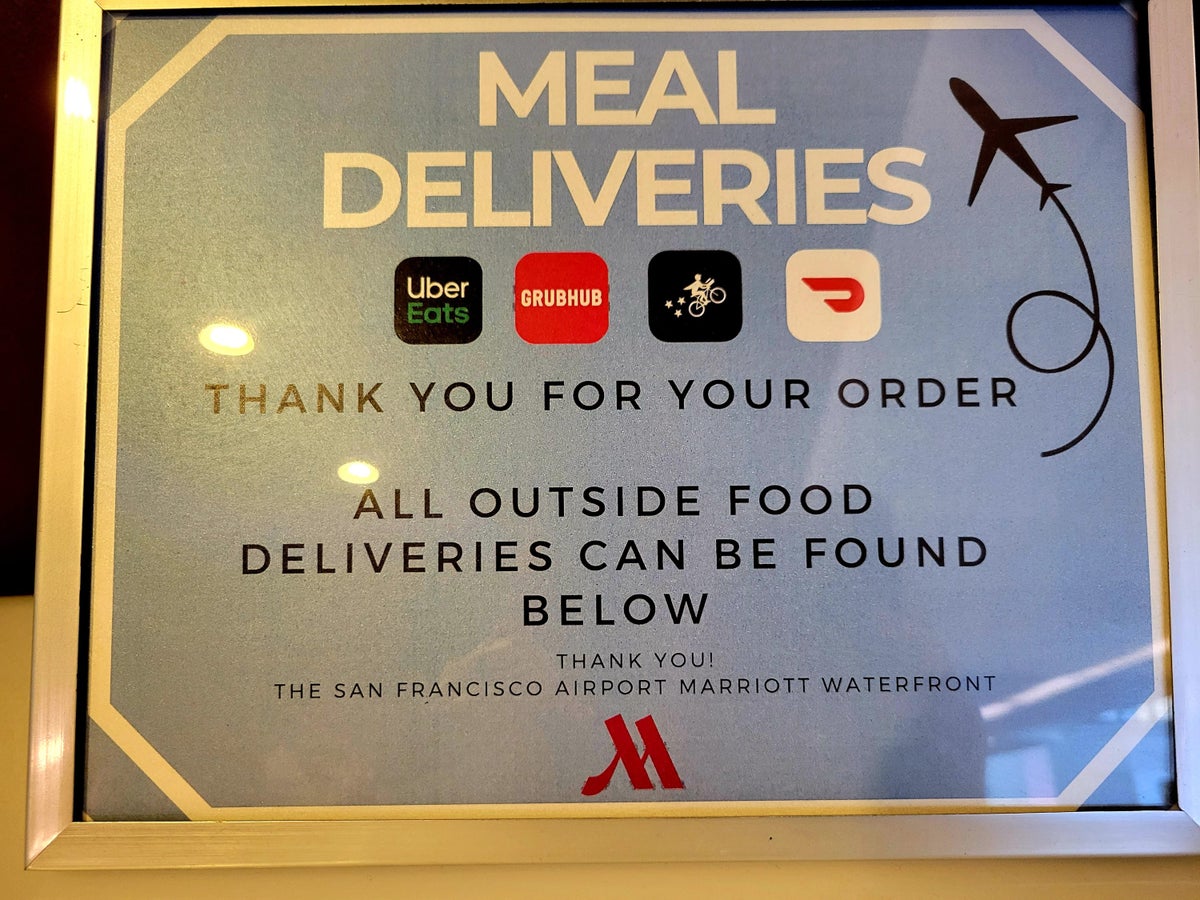 SFO Marriott Order Meals