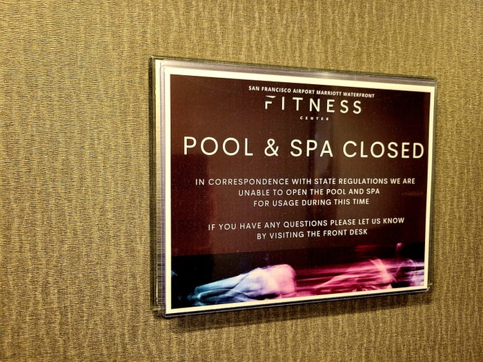 SFO Marriott Spa Sign
