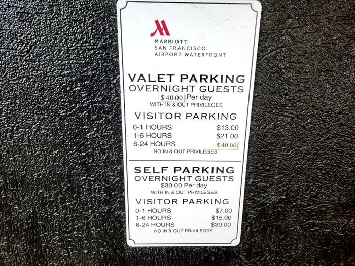 SFO Marriott Parking