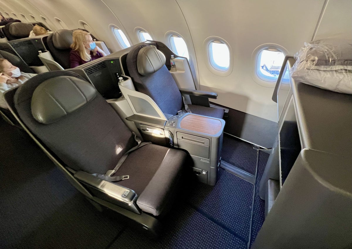 American Airlines A321T Flagship Business seats 6A and 6C
