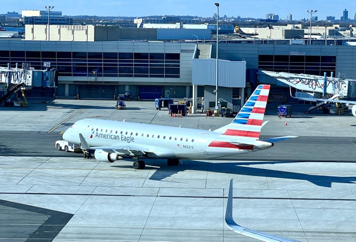 American Airlines Flagship Business JFK Flagship Lounge aircraft spotting American Eagle