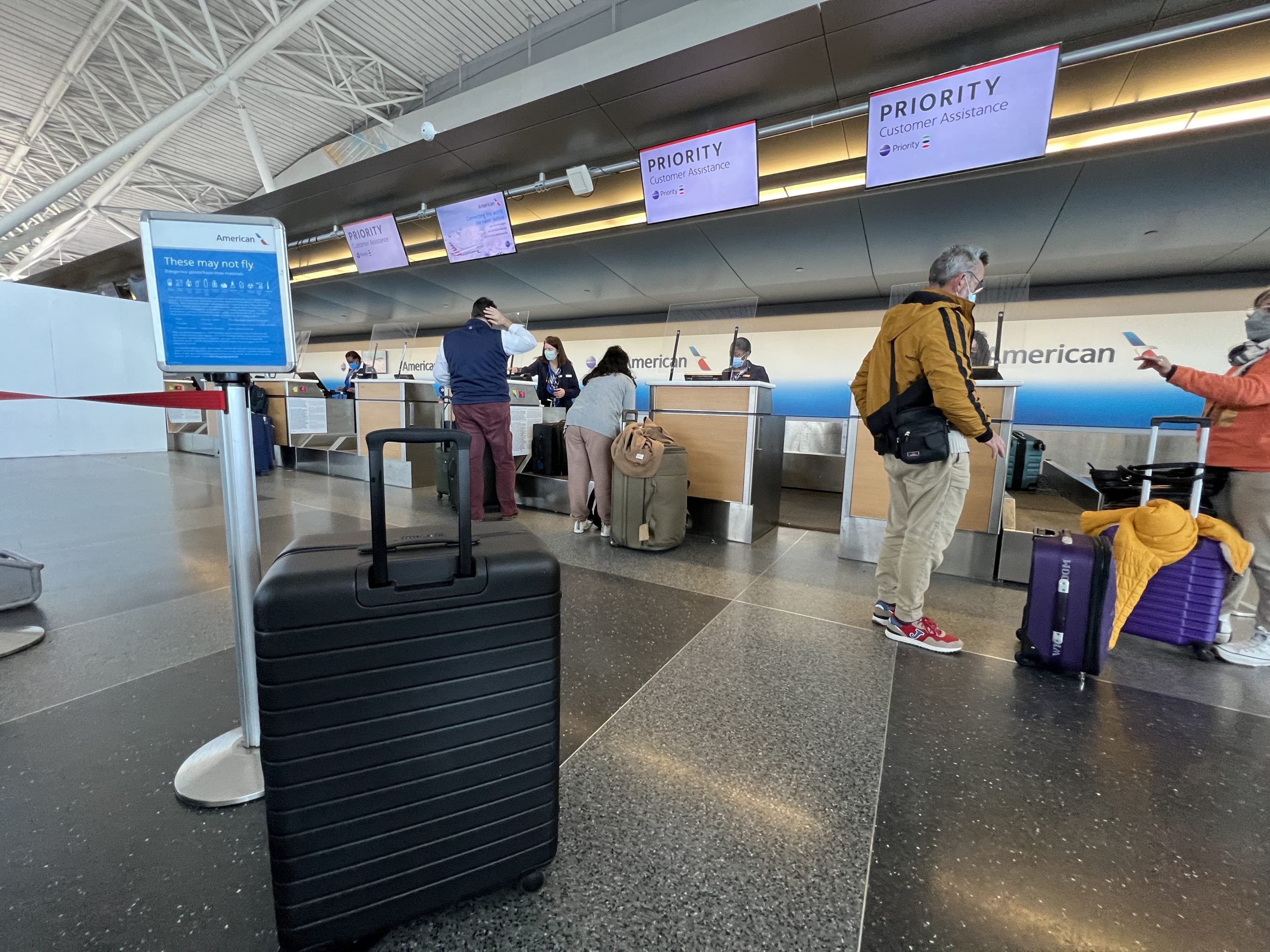American Airlines Flagship Business JFK check in counters