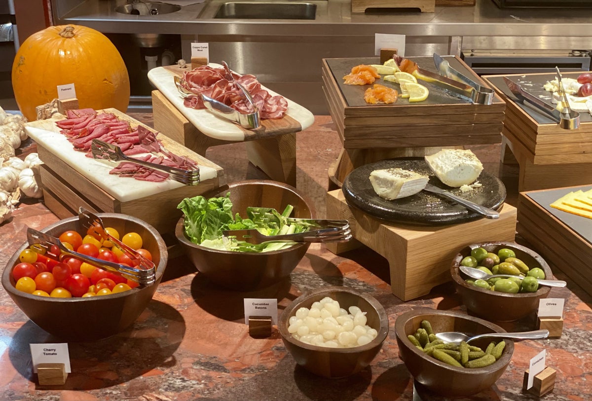 Canopy by Hilton London City breakfast cold cuts and salad