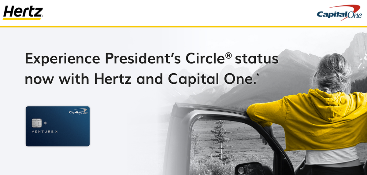 Capital One Venture X Hertz Presidents Circle