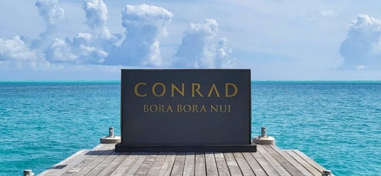 Conrad Bora Bora sign