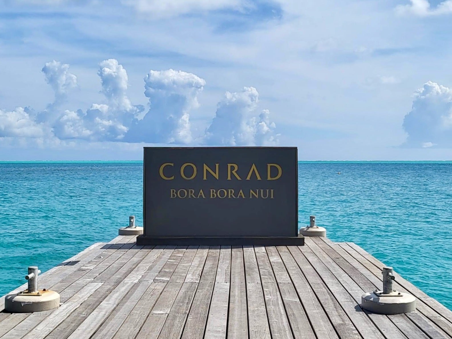Conrad Bora Bora sign