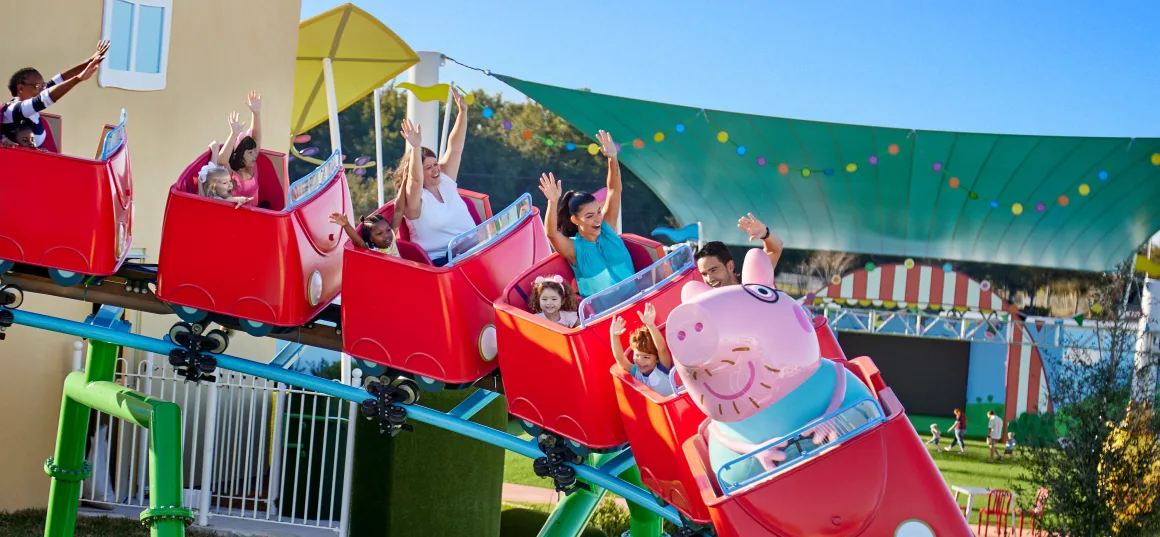 Daddy Pigs Roller Coaster at Peppa Pig Theme Park Florida