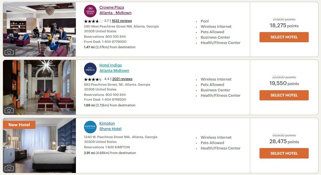 IHG Rewards Promo To Save 15 Off Rewards Nights Returns