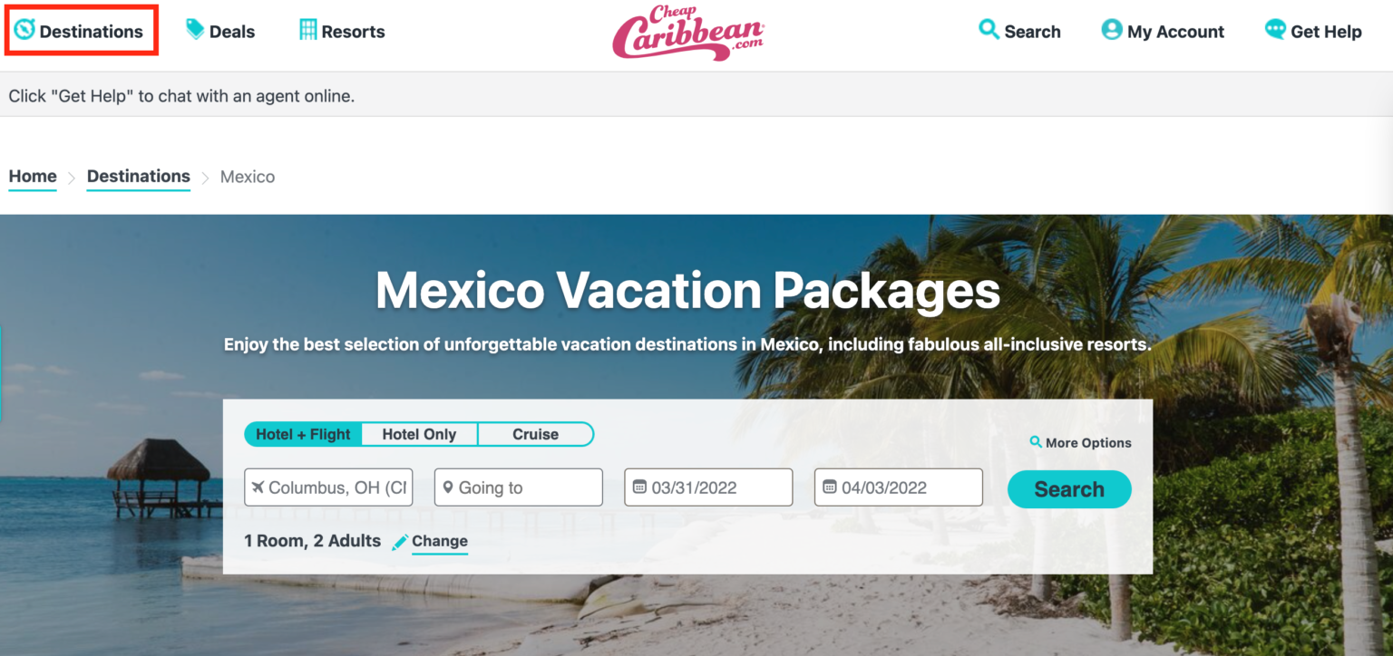 10 Best sites for Mexico Vacation Packages & Deals [2022]