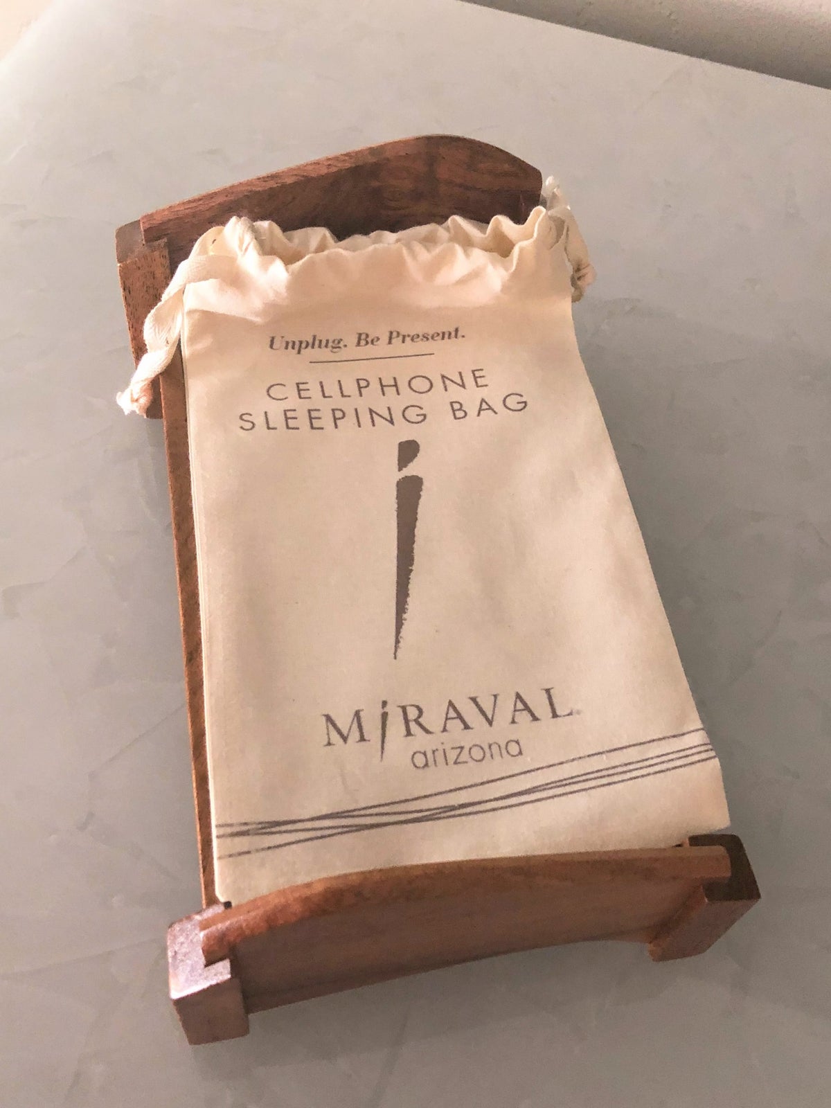 Miraval Arizona cell phone sleeping bag