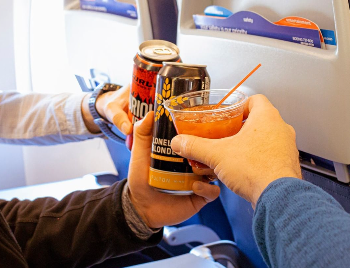 Beverages on a Sun Country flight