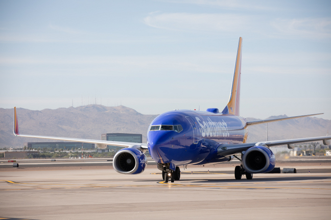 Southwest Plane taxiing