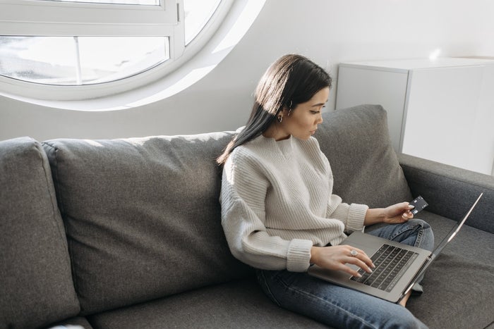 Woman Online Shopping Woman Online Shopping