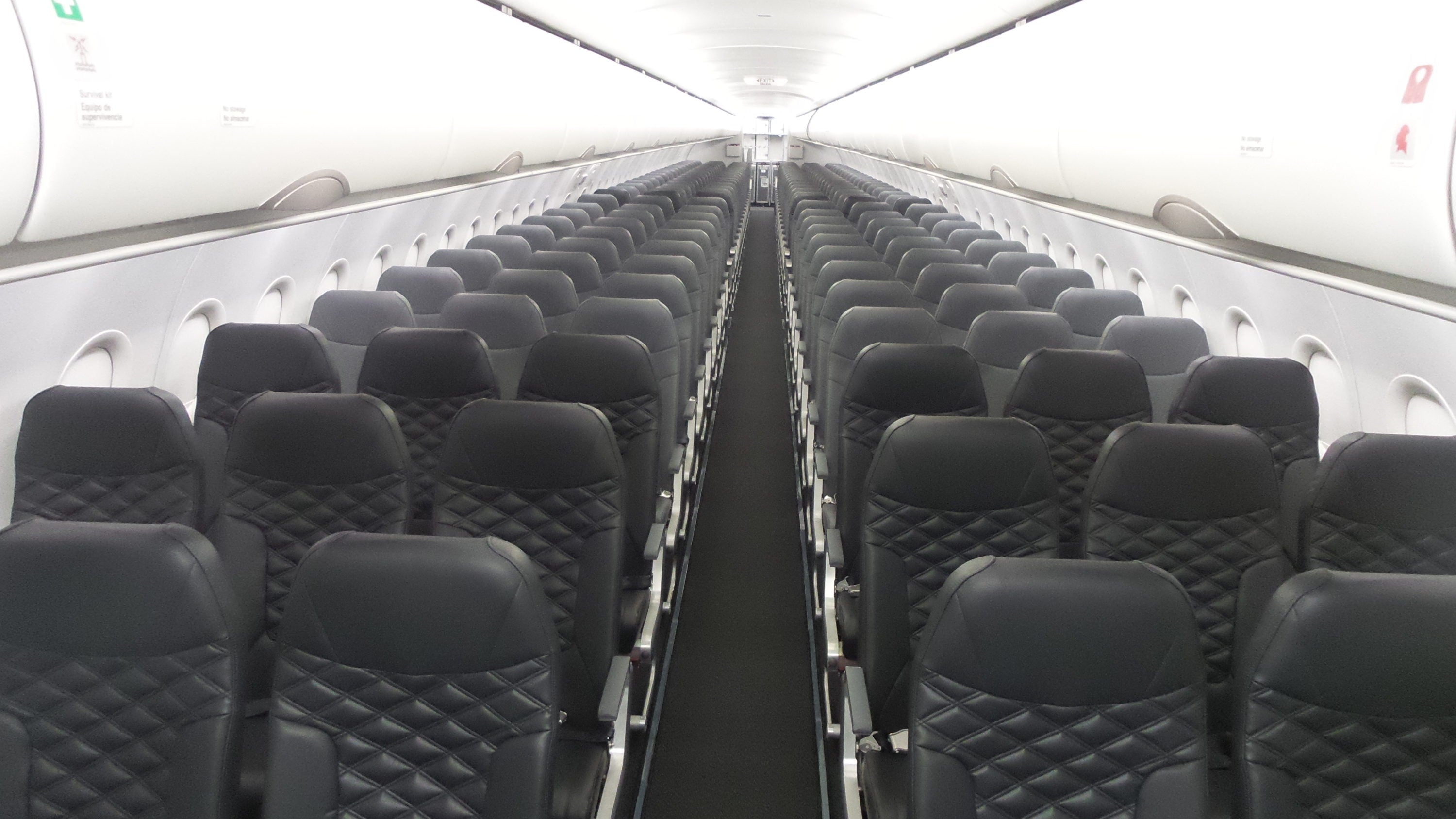 Inside a Frontier aircraft