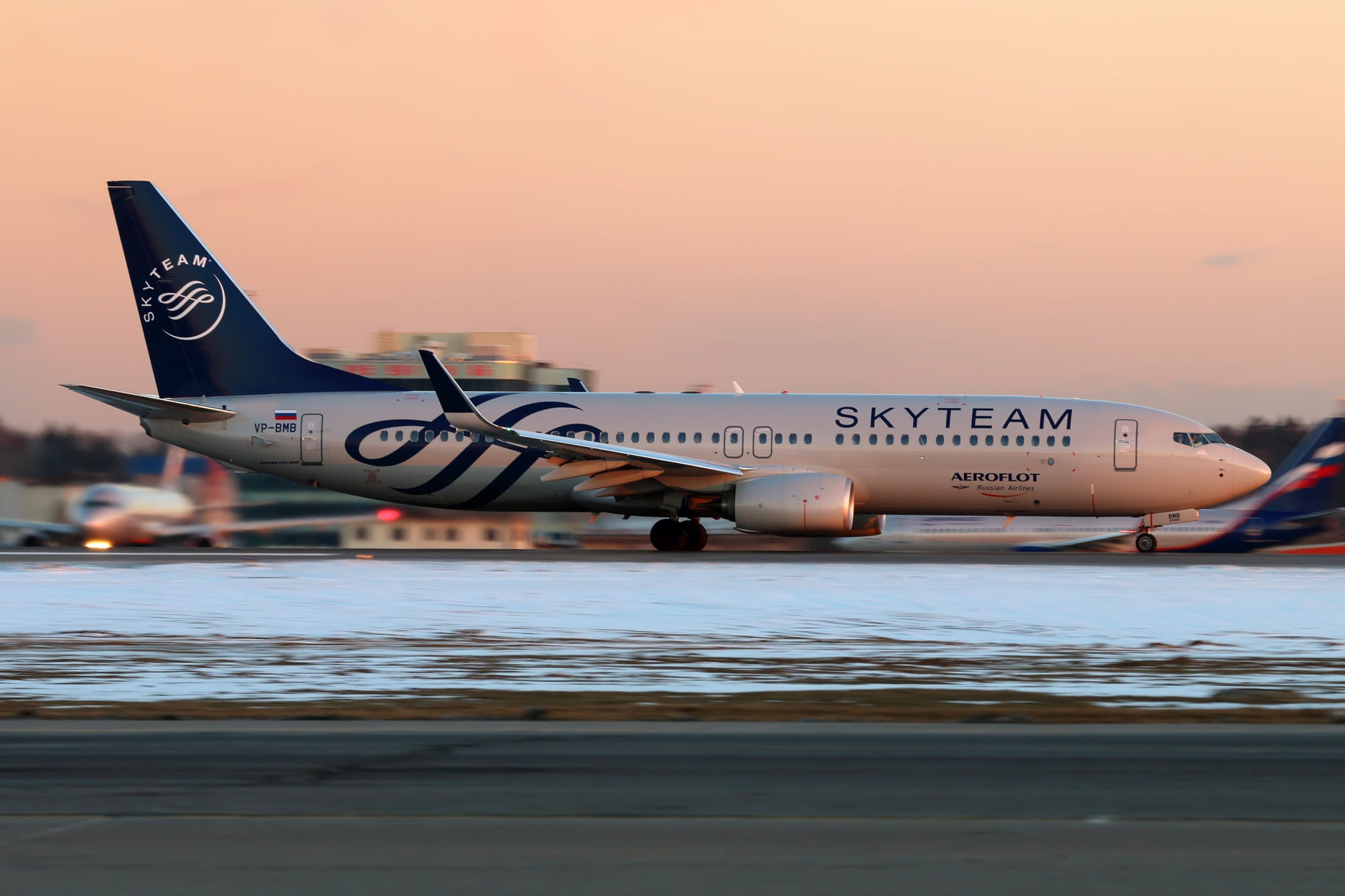 Aeroflot SkyTeam livery