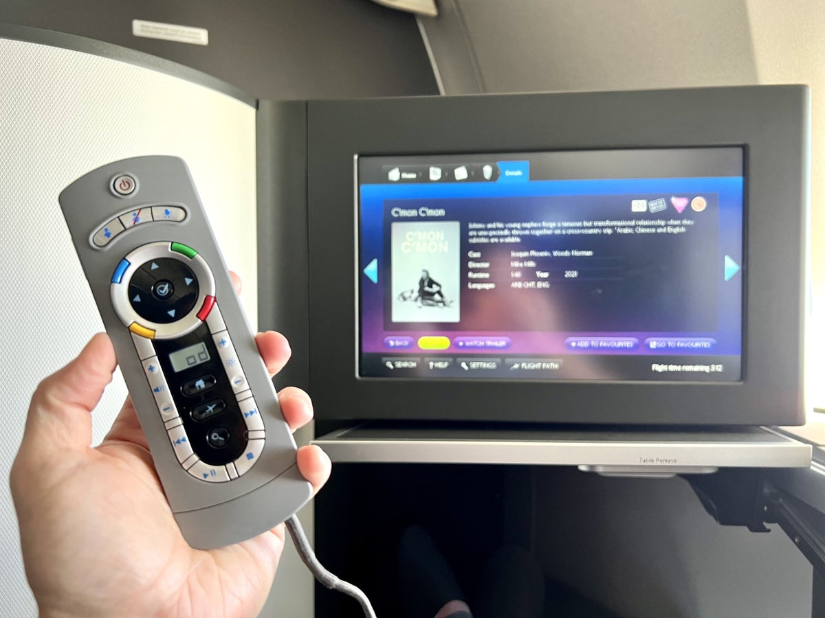 British Airways Boeing 777 300 Club Suite IFE handheld remote
