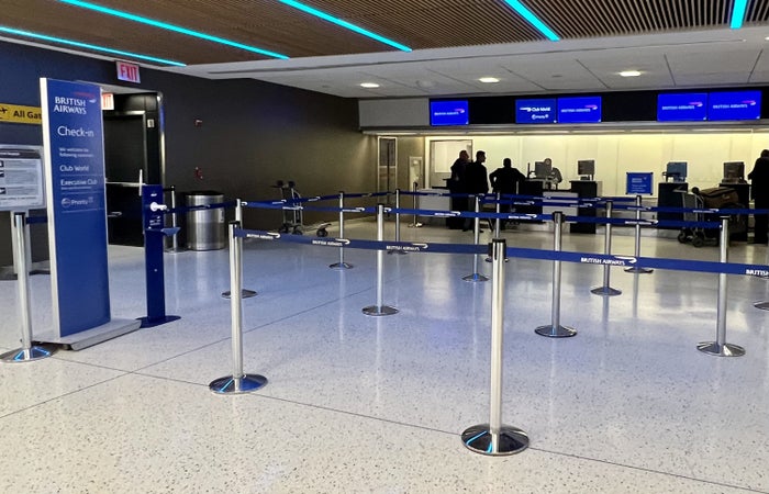 British Airways Boeing 777 300 Club Suite JFK Club World check in