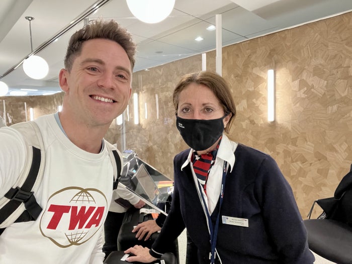 British Airways Boeing 777 300 Club Suite JFK check in agent Nona