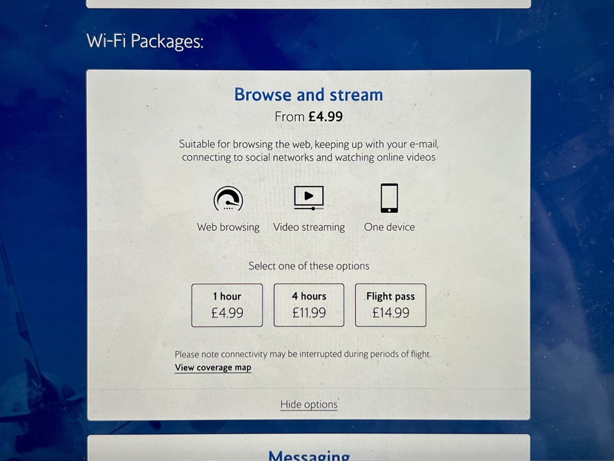 British Airways Boeing 777 300 Club Suite Wi-Fi pricing