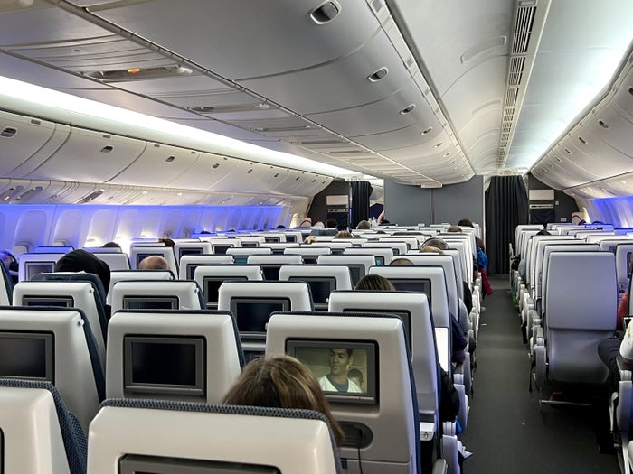 British Airways Boeing 777 300 Club Suite economy cabin
