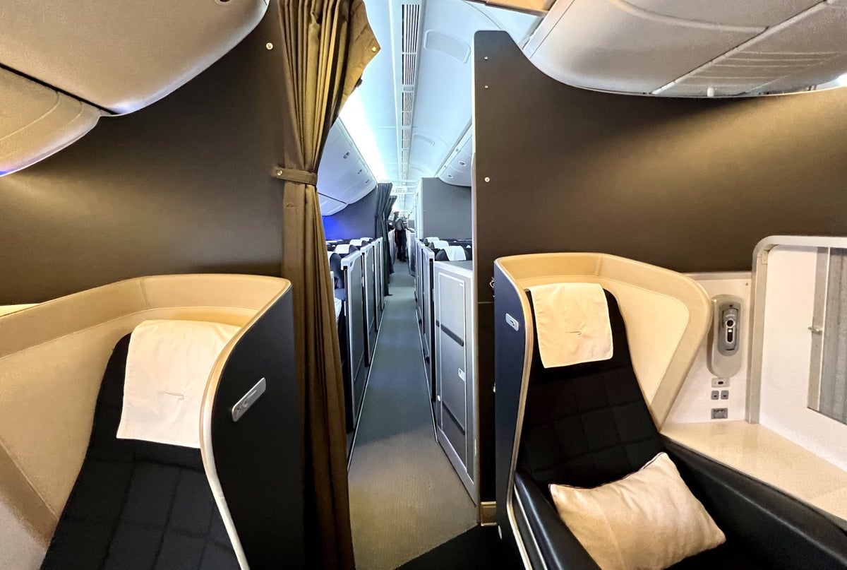 British Airways Boeing 777 300 Club Suite from First cabin