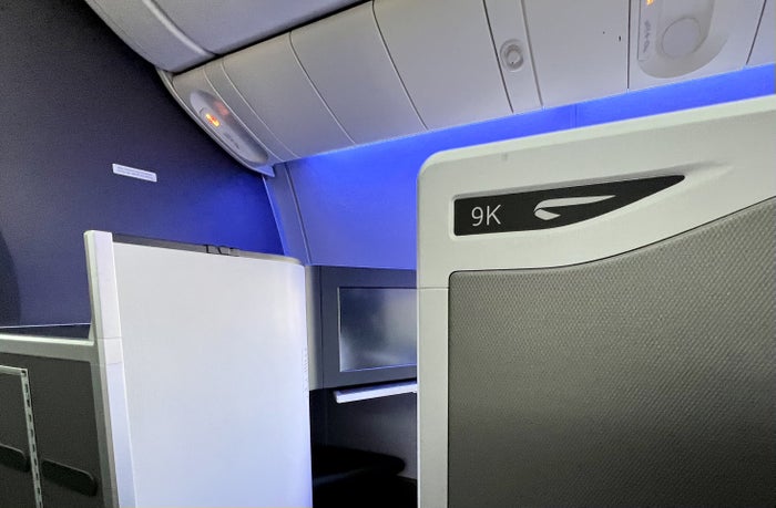 British Airways Boeing 777 300 Club Suite seat 9K