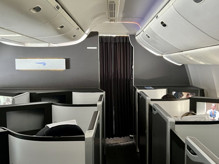 British Airways Boeing 777 300 Club Suite smaller cabin