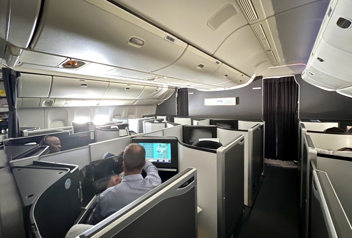 British Airways Boeing 777 300 Club Suite smaller cabin